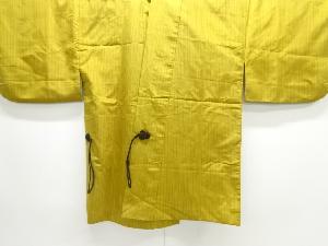 アンティーク　縞織り出し米沢紬道中着